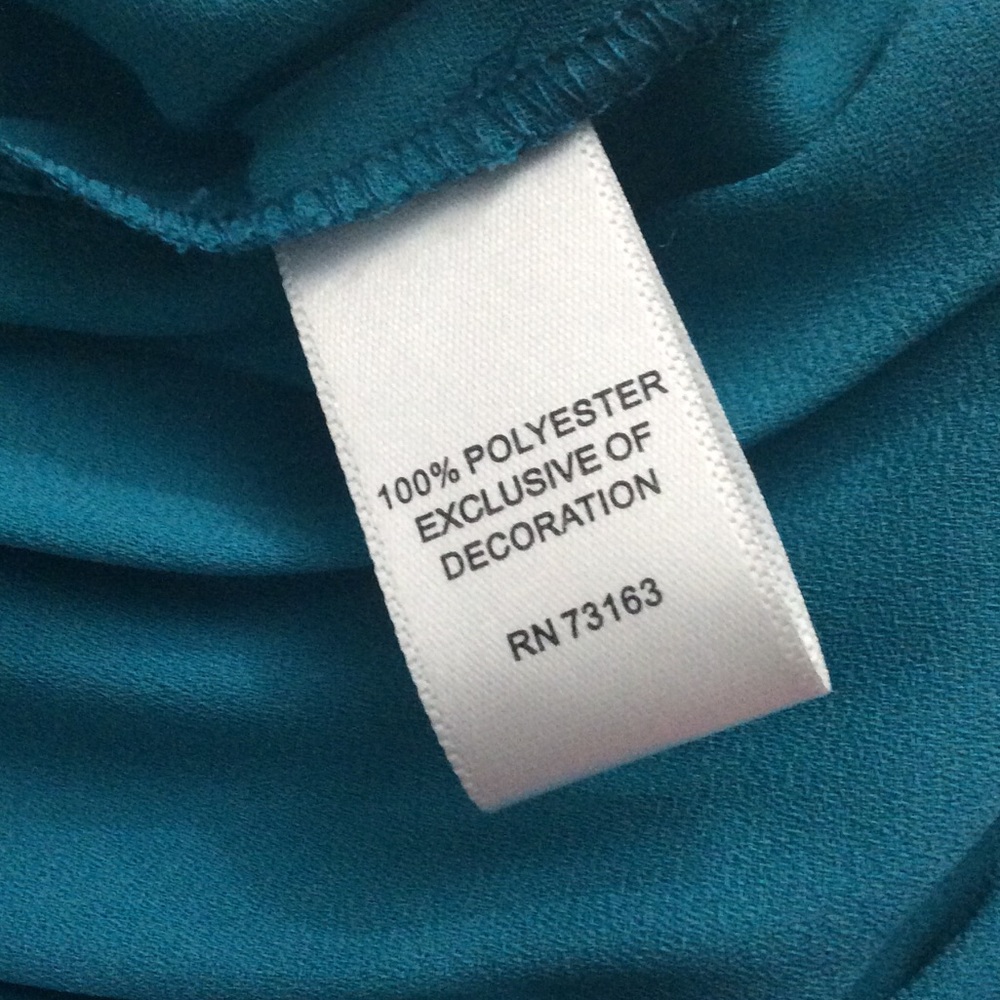 Melissa Paige Teal Sleeveless Blouse - Picture 6 of 6